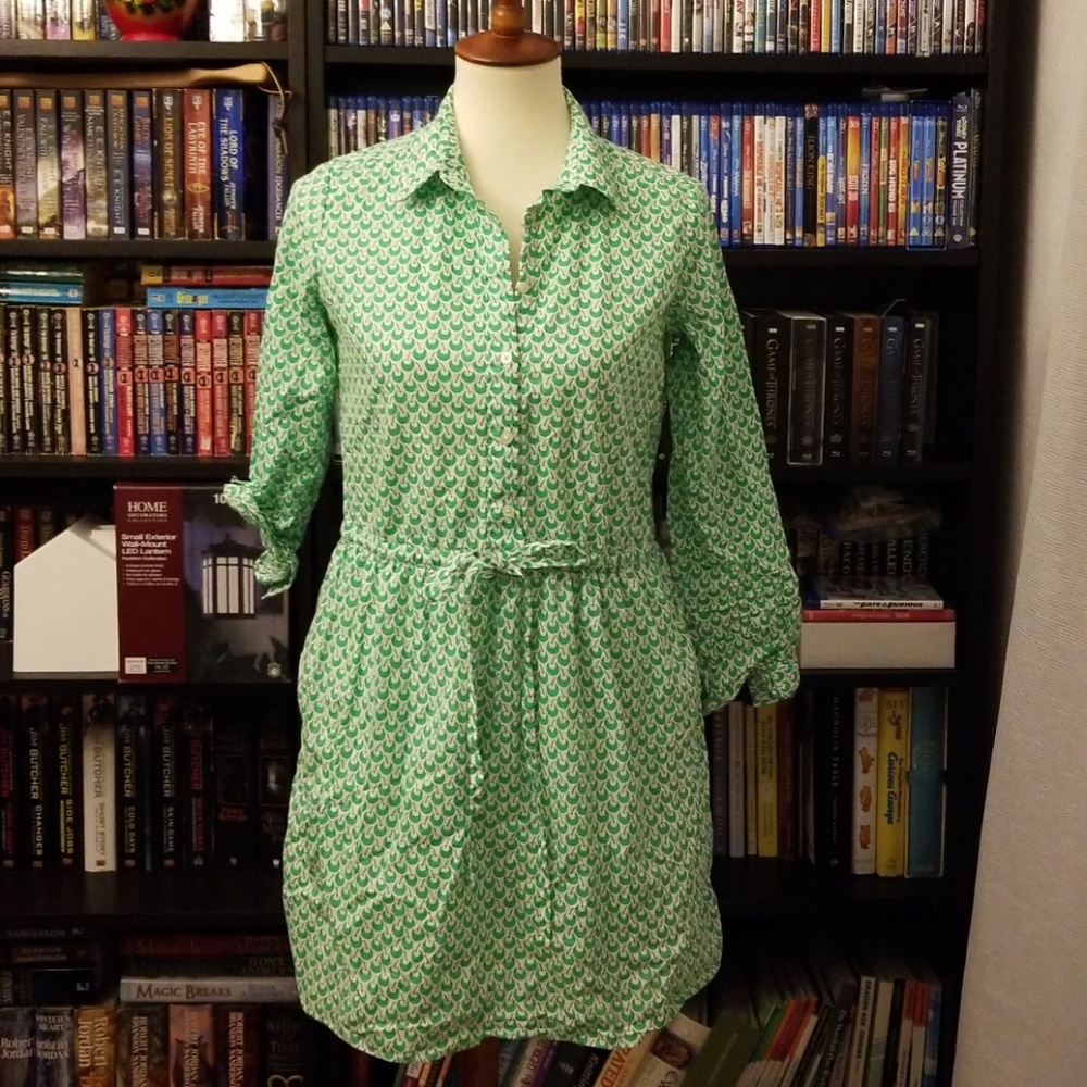 Gap print poplin dress